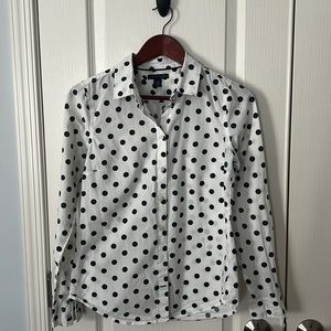 Tommy Hilfiger Polka-Dot Oxford Shirt - Size Small
